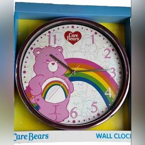NWT Care Bears 14" WALL CLOCK